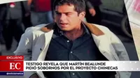 Odebrecht: testigo revela que Martín Belaunde pidió soborno en proyecto Chinecas