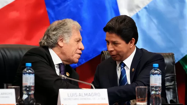Luis Almagro y Pedro Castillo. Foto: Presidencia