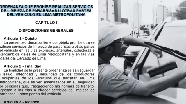 Limpiaparabrisas en Lima quedaron prohibidos / Fuente: América Noticias
