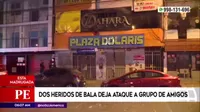Los Olivos:  Ataque a balazos contra grupo de amigos dejó dos heridos 