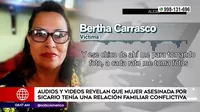 Los Olivos: Audios revelan que mujer asesinada por sicario tenía problemas familiares