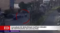 Los Olivos: Cámara de seguridad captó asesinato de mototaxista
