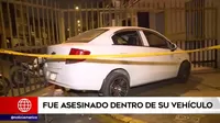 Los Olivos: Conductor fue asesinado dentro de su vehículo