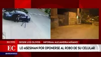 Los Olivos: delincuente asesinó a hombre por oponerse al robo de su celular