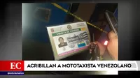 Los Olivos: delincuentes acribillan a mototaxista venezolano