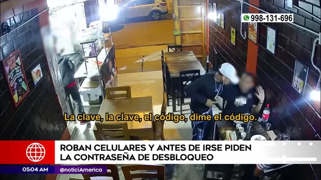 Los Olivos: Delincuentes roban celulares y antes de irse piden contraseñas de desbloqueo