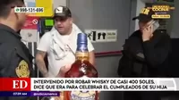 Los Olivos: Ecuatoriano robó licor para celebrar cumpleaños de su hija
