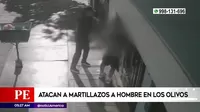 Los Olivos: Hombre fue atacado a martillazos en plena calle