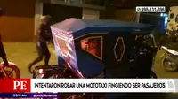Los Olivos: Intentaron robar una mototaxi fingiendo ser pasajeros