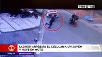 Los Olivos: ladrón roba celular a metros de una caseta del serenazgo