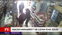 Los Olivos: ladrones armados roban s/15 mil de minimarket