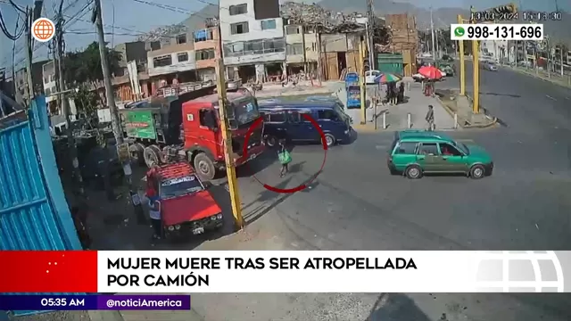 Los Olivos: Mujer murió atropellada por camión de limpieza