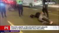 Los Olivos: Policía abatió a delincuente que asaltó una pollería