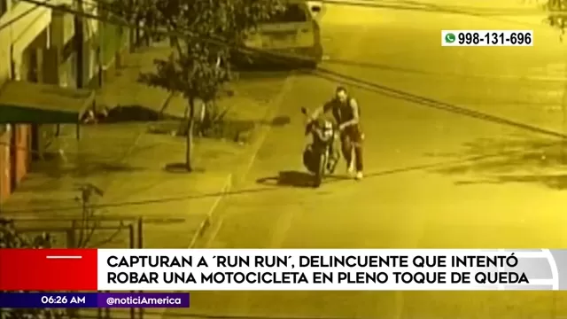 Los Olivos: Policía capturó a delincuente que intentó robar una motocicleta