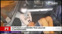 Los Olivos: Policía capturó a ladrones tras asaltar a joven universitario
