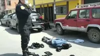Los Olivos: Policía frustra asalto a agencia bancaria y captura a dos delincuentes