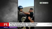Los Olivos: Policía fue detenido tras agredir a mujer miembro de Serenazgo