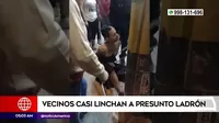 Los Olivos: Vecinos casi lincharon a presunto ladrón
