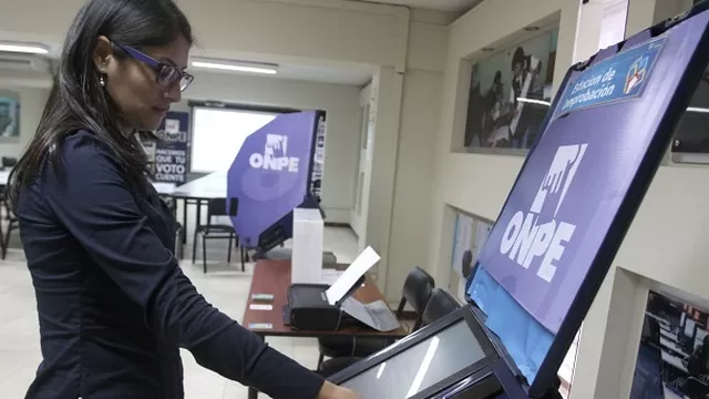 Voto electrónico. Foto: Archivo Andina