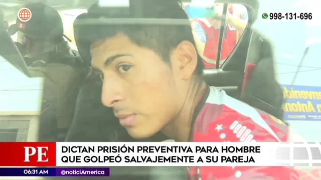 Ordenan prisión preventiva contra hombre que agredió a su pareja en Jicamarca