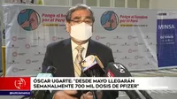 Óscar Ugarte: "Desde mayo llegarán semanalmente 700 000 dosis de Pfizer"