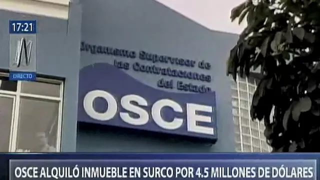 Surco: OSCE alquiló inmueble por 4.5 millones de dólares