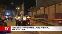 Pachacamac: Finge ser pasajero para asesinar a mototaxista 