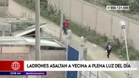 Pachacámac: Ladrones asaltan a vecina a plena luz del día