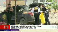 Pachacamac: Tres muertos en presunto tráfico de terrenos