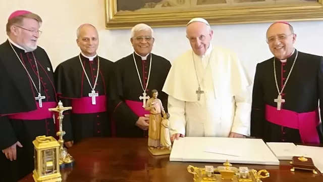 Reunión con el papa Francisco. Foto: Conferencia Episcopal Peruana 