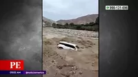 Pativilca-Huaraz: Impactantes imágenes de camioneta arrastrada por huaico