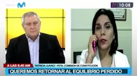Patricia Juárez: "Queremos retornar al equilibrio perdido sin quitar competencias al Ejecutivo"