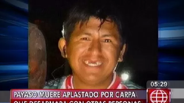 Payaso murió aplastado por carpa de circo en Chorrillos 