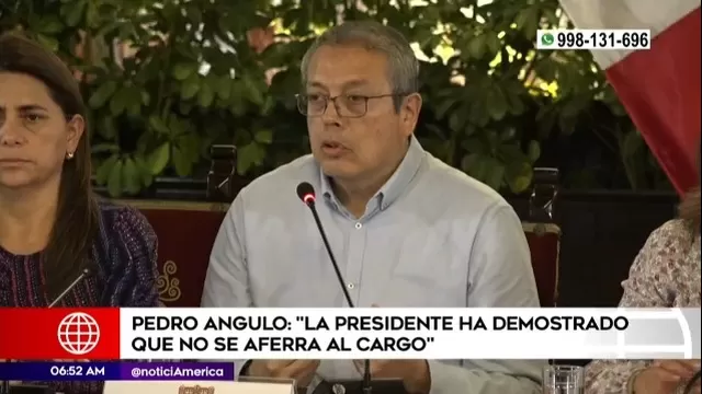 Pedro Angulo: "Dina Boluarte ha demostrado que no se aferra al cargo"
