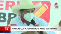 Pedro Castillo: "Al fujimorismo, el pueblo tiene memoria"