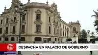 Presidente Pedro Castillo despacha en Palacio de Gobierno 