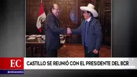Presidente Pedro Castillo se reunió con Julio Velarde en Palacio de Gobierno