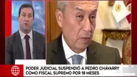 Pedro Chávarry: Poder Judicial lo suspendió del cargo de fiscal supremo por 18 meses  