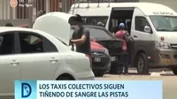  El peligro de los taxis colectivos informales