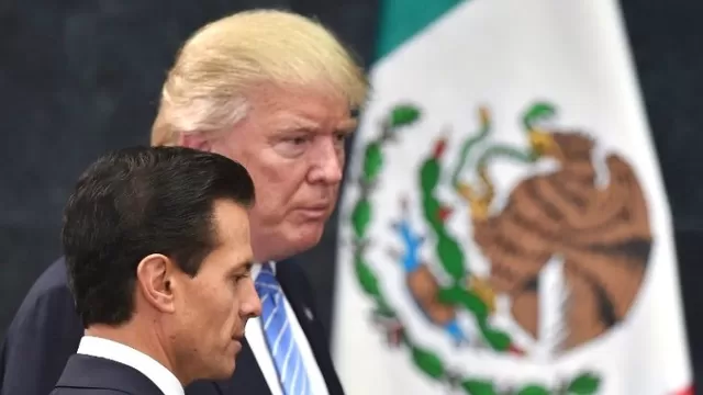 Enrique Peña Nieto y Donald Trump. Foto: AFP