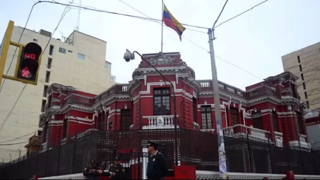 Sede de la embajada de Venezuela en Lima. Foto: Andina