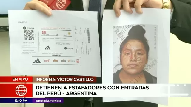 Perú vs. Argentina: Policía capturó a estafadora con entradas de partido