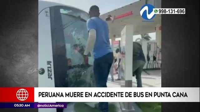 Peruana muere en accidente de bus en Punta Cana