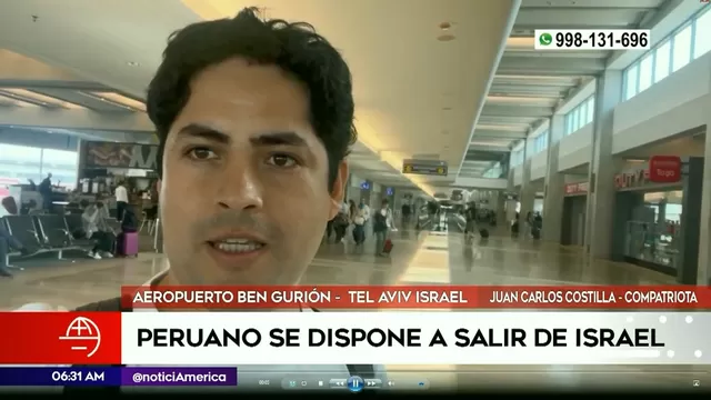 Peruano en Israel logró abordar avión para viajar a Egipto
