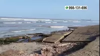 Pisco: El impacto de los oleajes afecta borde costero