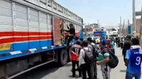 Policía Nacional interviene caravana de manifestantes en Pisco