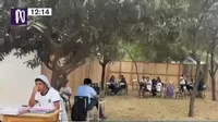Piura: Alumnos estudian debajo de árboles por mal estado de aulas provisionales