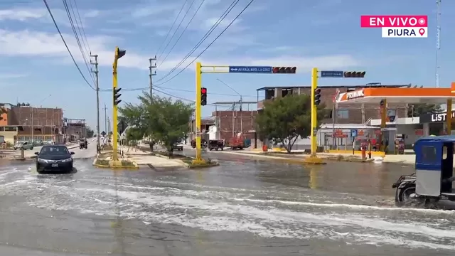 Piura: Lluvia causó aniego en la ciudad y ciudadanos piden intervención de las autoridades