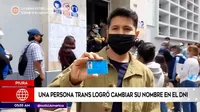 Piura: Una persona trans logró cambiar su nombre en el DNI