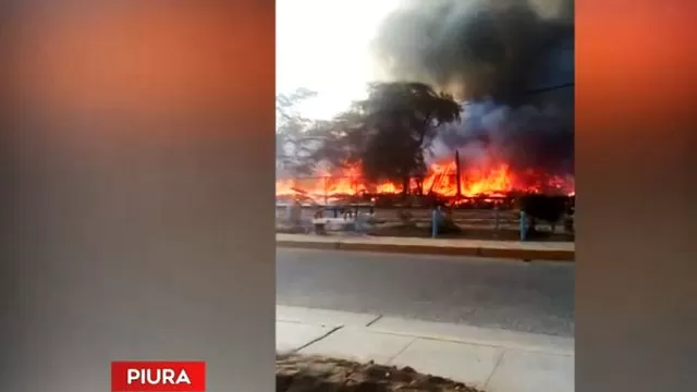 Piura: pobladores de El Alto incendiaron oficinas de empresa petrolera